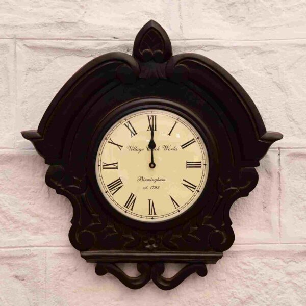Beautiful Brown Antique Wooden Wall Clock