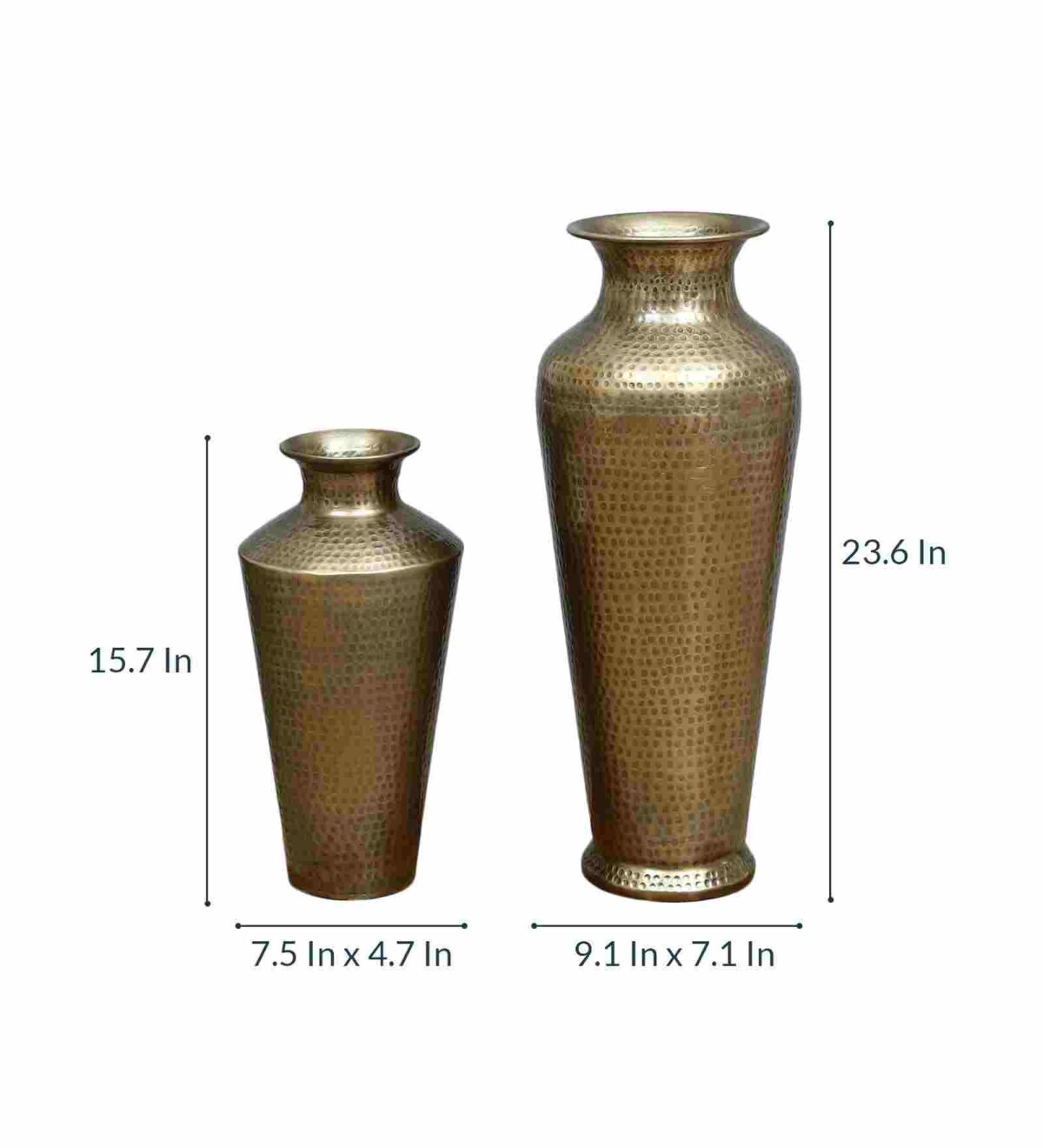 brass aluminium old pot set of 2 by homedfy brass aluminium old pot set of 2 by homedfy q2mhom