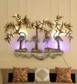 Amazing 4 crane led wall decor for home decor