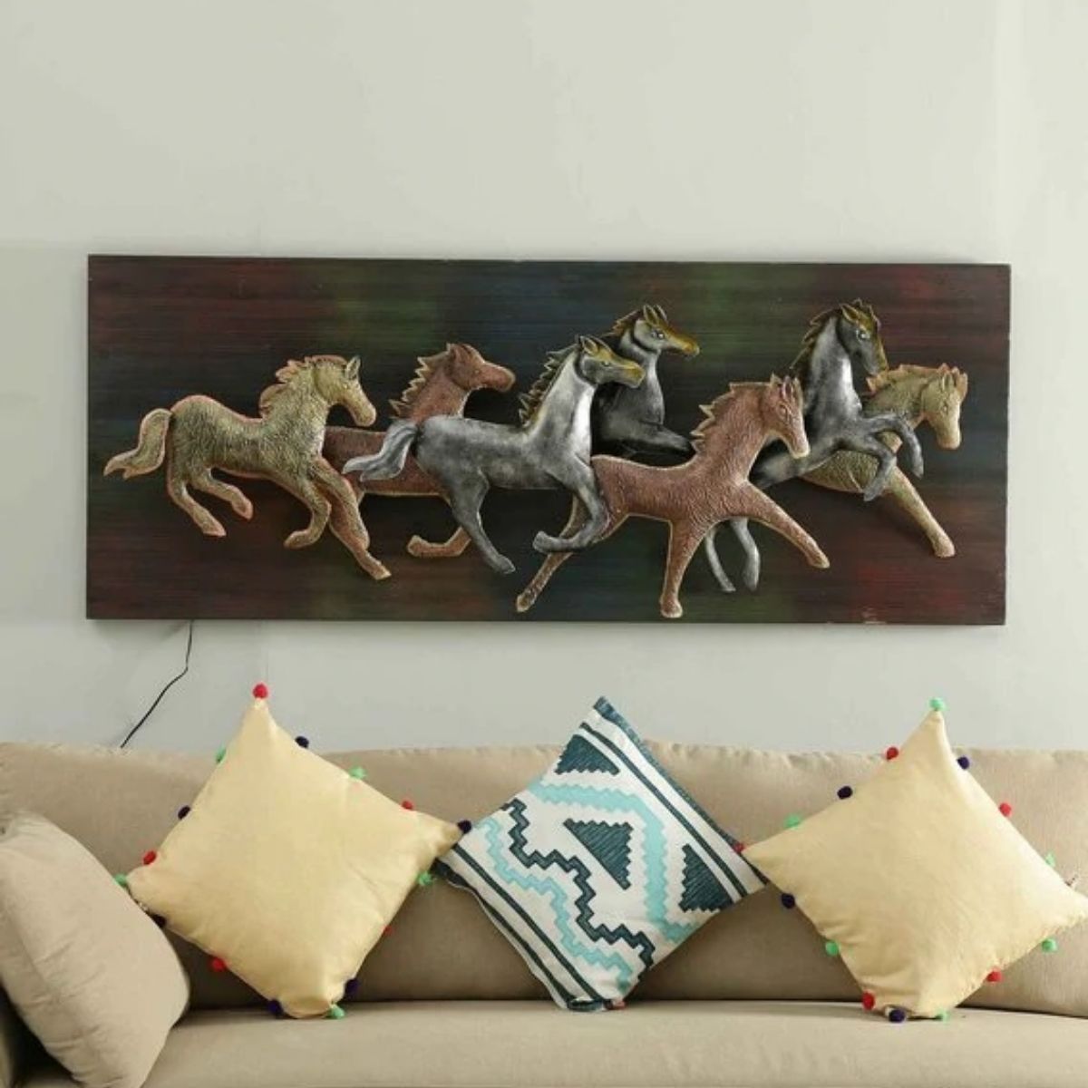 horse frame wall decor