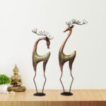 deer decor, decorative deer, deer table decor